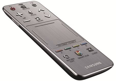 三星uhd tv f9000的遥控器搭载了触摸板